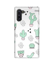 Kılıfland Samsung Galaxy Note 10 Kılıf N970F Silikon Resimli Kapak Cactus Pattern -Stok 901