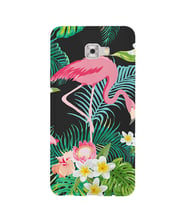 Kılıfland Samsung Galaxy C5 Kılıf Silikon Desenli Resimli Lüx Kapak Daisy Flamingo -Stok 1161