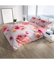 Monohome White Rose 3D Çift Kişilik Nevresim Takımı
