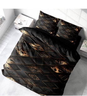 Monohome Black Suite 3D Pamuk Saten Çift Kişilik Nevresim Takımı