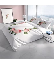 Cattleya Pinkivy 3D Pamuk Saten Çift Kişilik Nevresim Takımı