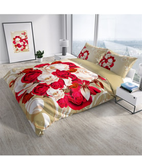 Monohome Rose1007 3D Dijital Baskılı Çift Kişilik Nevresim Takımı