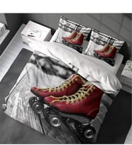 Monohome Skate 3D Pamuk Saten Çift Kişilik Nevresim Takımı