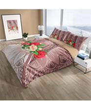 Monohome Brown & Roses 3D Çift Kişilik Nevresim Takımı