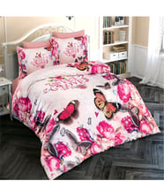 Monohome Butterfly 2 3D Pamuk Saten Çift Kişilik Nevresim Takımı