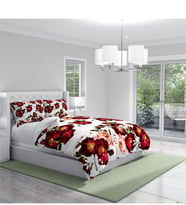 Monohome Red Rose 3D Dijital Baskılı Çift Kişilik Nevresim Takımı