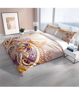 Cattleya Mirage 3D Pamuk Saten Çift Kişilik Nevresim Takımı