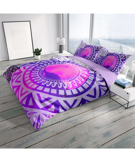 Monohome Purple Ring 3D Çift Kişilik Nevresim Takımı