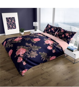 Cattleya Noble 3D Pamuk Saten Çift Kişilik Nevresim Takımı