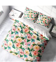Monohome Flower Spring 3D Pamuk Saten Çift Kişilik Nevresim Takımı