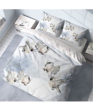 Monohome Snow Bird 3D Pamuk Saten Çift Kişilik Nevresim Takımı