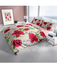 Cattleya Aqua 3D Pamuk Saten Çift Kişilik Nevresim Takımı