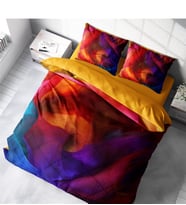 Monohome Paint 3D Pamuk Saten Çift Kişilik Nevresim Takımı