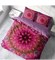 Monohome Mandala 2 3D Pamuk Saten Çift Kişilik Nevresim Takımı