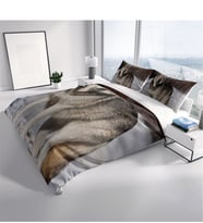 Monohome Snowwolf 3D Dijital Baskılı Çift Kişilik Nevresim Takımı