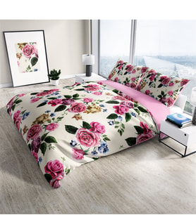 Monohome Pinkrose 3D Dijital Baskılı Çift Kişilik Nevresim Takımı