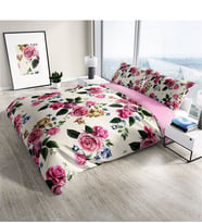 Monohome Pinkrose 3D Dijital Baskılı Çift Kişilik Nevresim Takımı