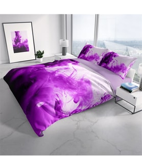 Monohome Purp 3D Çift Kişilik Nevresim Takımı