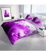 Monohome Purp 3D Çift Kişilik Nevresim Takımı