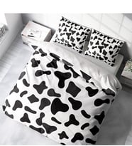 Monohome Cow 3D Pamuk Saten Çift Kişilik Nevresim Takımı