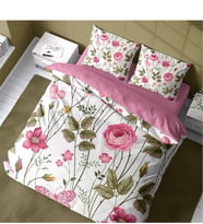 Monohome Relax Flower 3D Pamuk Saten Çift Kişilik Nevresim Takımı
