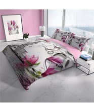 Cattleya İstanbul 3D Pamuk Saten Çift Kişilik Nevresim Takımı