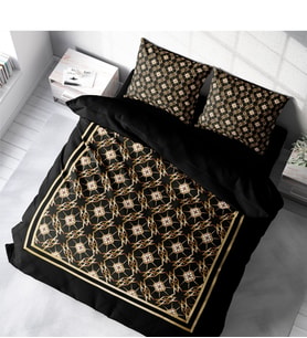 Monohome Gold Deco 3D Pamuk Saten Çift Kişilik Nevresim Takımı