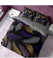 Monohome Color Leaf 3D Pamuk Saten Çift Kişilik Nevresim Takımı