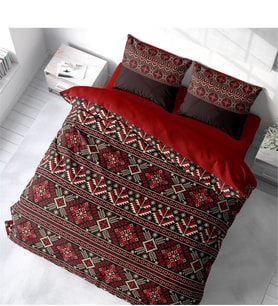 Monohome Old Design 3D Pamuk Saten Çift Kişilik Nevresim Takımı