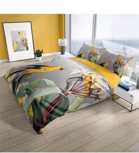 Monohome Yellow Parrot 3D Çift Kişilik Nevresim Takımı