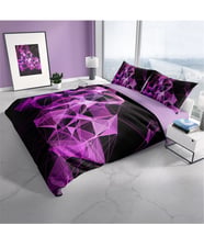 Monohome Purple Diamonds 3D Çift Kişilik Nevresim Takımı