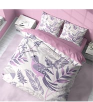 Monohome Graypink 3D Pamuk Saten Çift Kişilik Nevresim Takımı