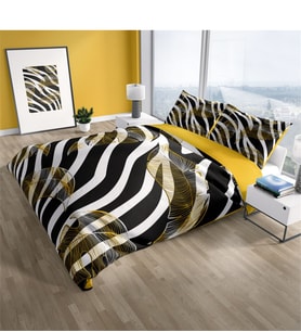 Monohome Zebra Feather 3D Çift Kişilik Nevresim Takımı