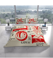 Cattleya Love 3D Pamuk Saten Çift Kişilik Nevresim Takımı