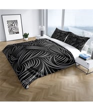 Cattleya Zebra 3D Pamuk Saten Çift Kişilik Nevresim Takımı