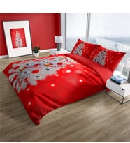 Cattleya NY Pine 3D Pamuk Saten Çift Kişilik Nevresim Takımı
