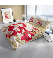 Cattleya Rose1007 3D Pamuk Saten Çift Kişilik Nevresim Takımı