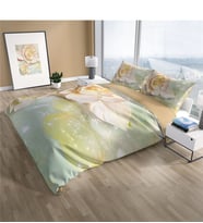 Cattleya Silvery 3D Pamuk Saten Çift Kişilik Nevresim Takımı
