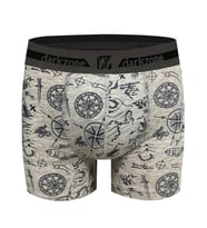 Darkzone Desenli Klasik Boxer (Gri)