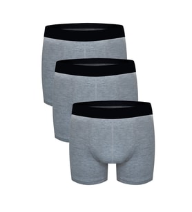 Darkzone 3'Lü Boxer (Gri)