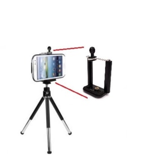 Telefon Ve Kamera Tutucu Tripot Ayak 20 Cm (Telefon Tutuculu)