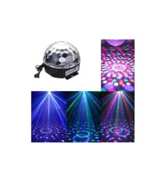 Bluetoothlu Led Küre Kristal Disko Topu Dönen Renkli Hoparlör Led