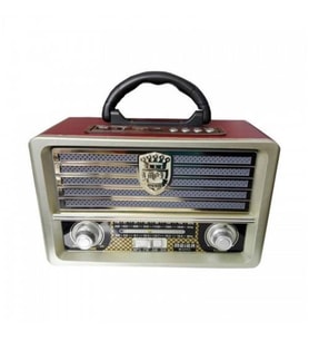 Bluetooth Şarjlı Nostalji Görünümlü Radyo