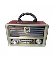 Bluetooth Şarjlı Nostalji Görünümlü Radyo
