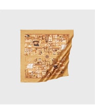 İpekevi Miniature Gold Saten İpek Mendil