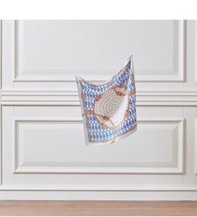 Rope Bebe Mavisi Saten İpek Mendil Model 01