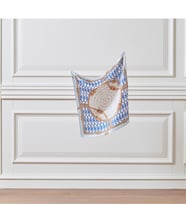 Rope Bebe Mavisi Saten İpek Mendil Model 01