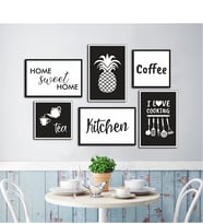 Mutfak Home Sweet Home 6'Lı MDF Tablo Set-MDF Tablo Ankr0005mdf6-Ankr0005mdf6