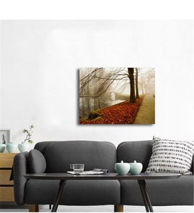 Tablosan Parkta Sonbahar Fotoğraf Kanvas Tablo - A-20-282