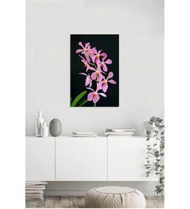 Tablosan  Pembe Çiçekler Fotoğraf Kanvas Tablo - A-03-478